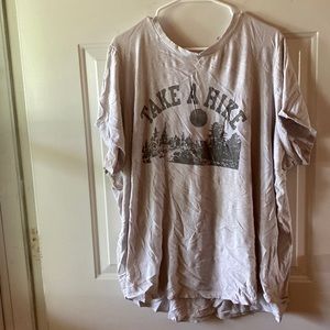 Old Navy “Take a Hike” beige t-shirt